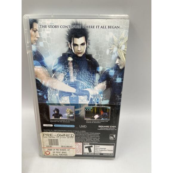 Crisis Core: Final Fantasy VII (Sony PSP, 2008) CIB - Complete - Picture 2 of 8
